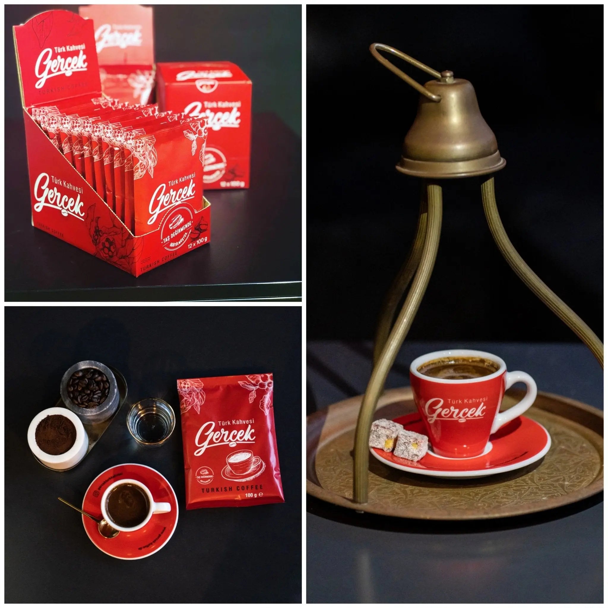 Geschenkset 12x100g Türkischer Mokka + Tasse (Limited Edition 500Stück) - Gerceks Coffee